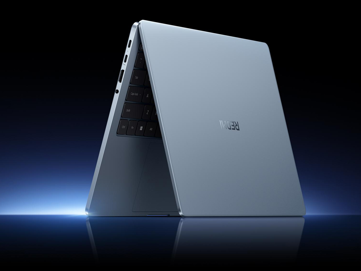 The Panther Lake-equipped Redmi Book Pro 2026 lineup starts at $1,099. Pictured: a promo picture showing the thin design of the laptop line.